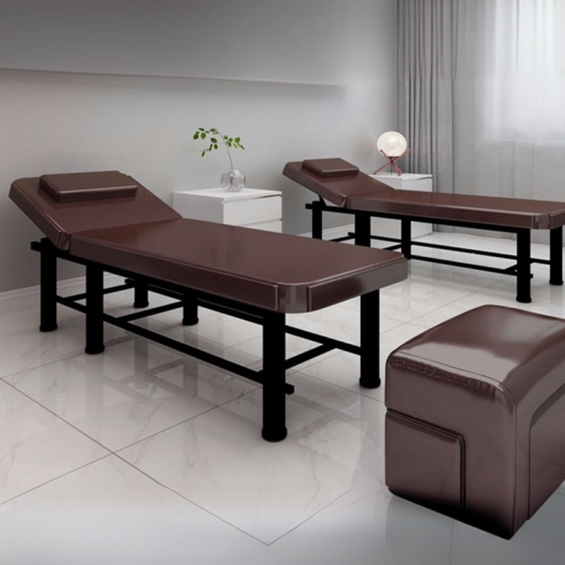 Alloy Rectangle Trestle Base Facial Bed