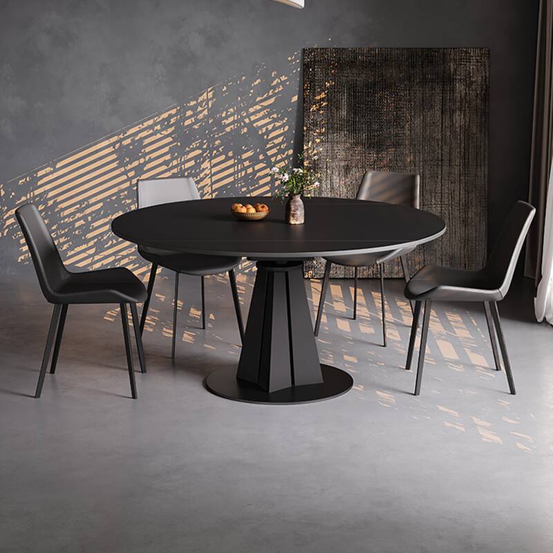 Sintered Stone Manual Extension Dining Table Set with 6 Chairs/Dining Table for 4