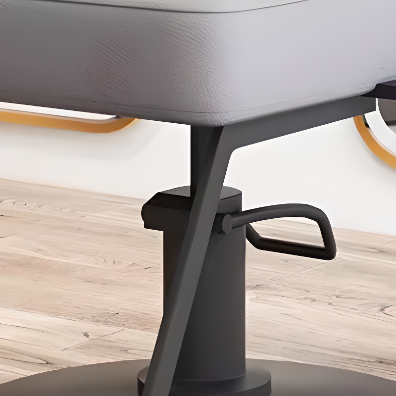 Adjustable Metal L-Shape Styling Chair with Solid Colour Pattern and Footrest