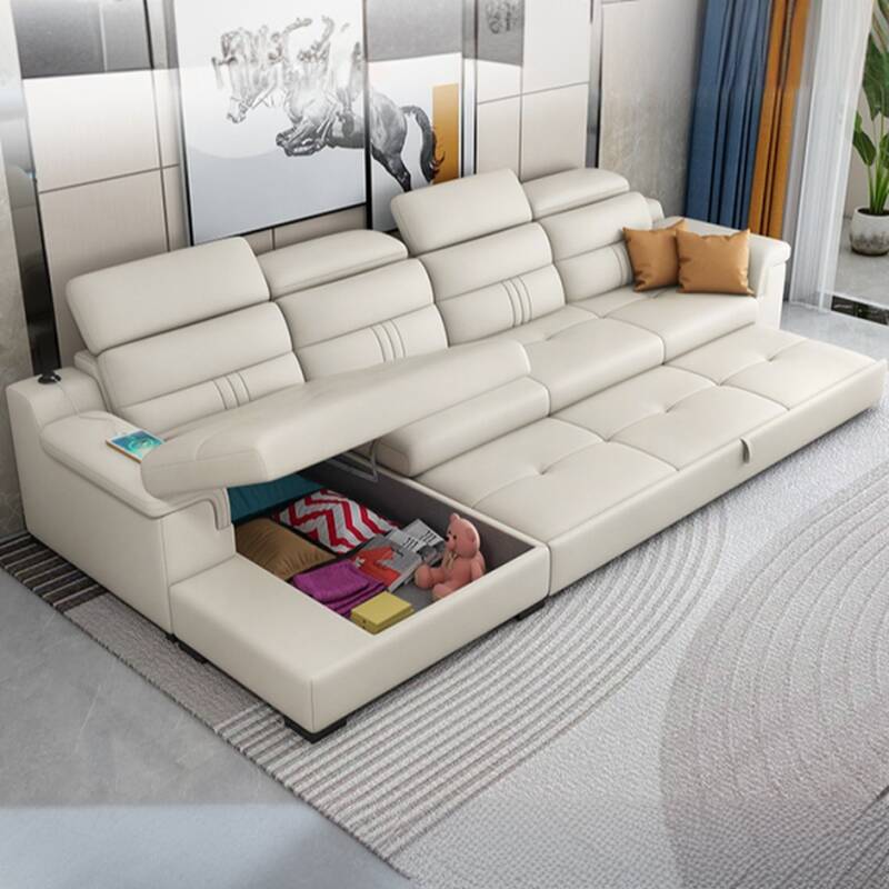 Full XL Size Futon Day Bed with Locker Storage and USB Options