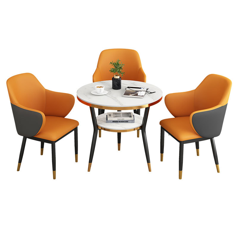 Art Deco 3-Leg Dining Table Set for Stylish Gatherings