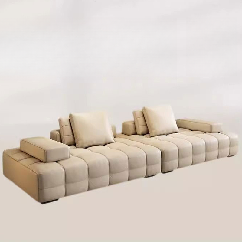 Nordic Tear Resistant Sofa Couch in Citrus Colour/Beige