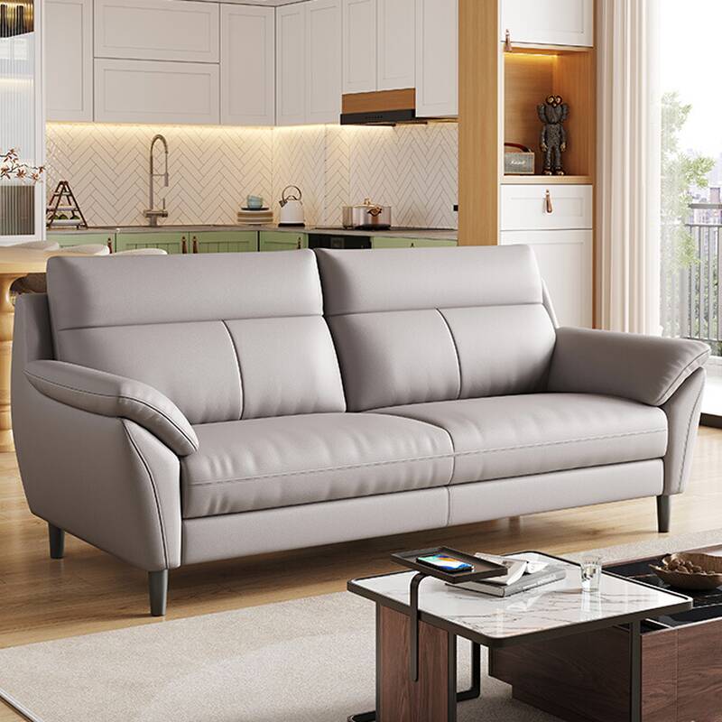 Sitting Room Versatile Grey Floor Sofa, Loveseat, or Single Sofa