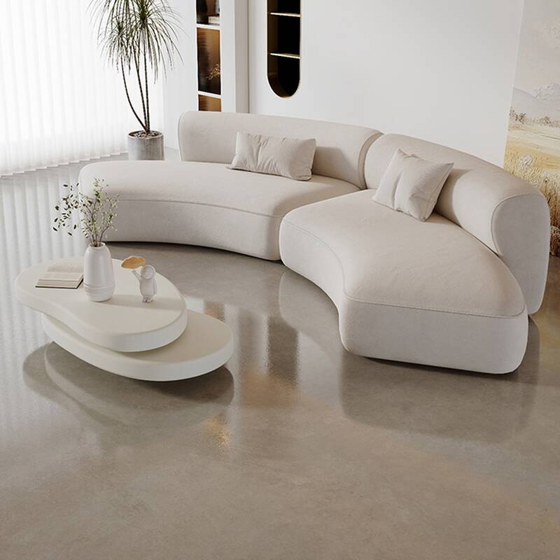 White Standard Sofa in Sitting Room