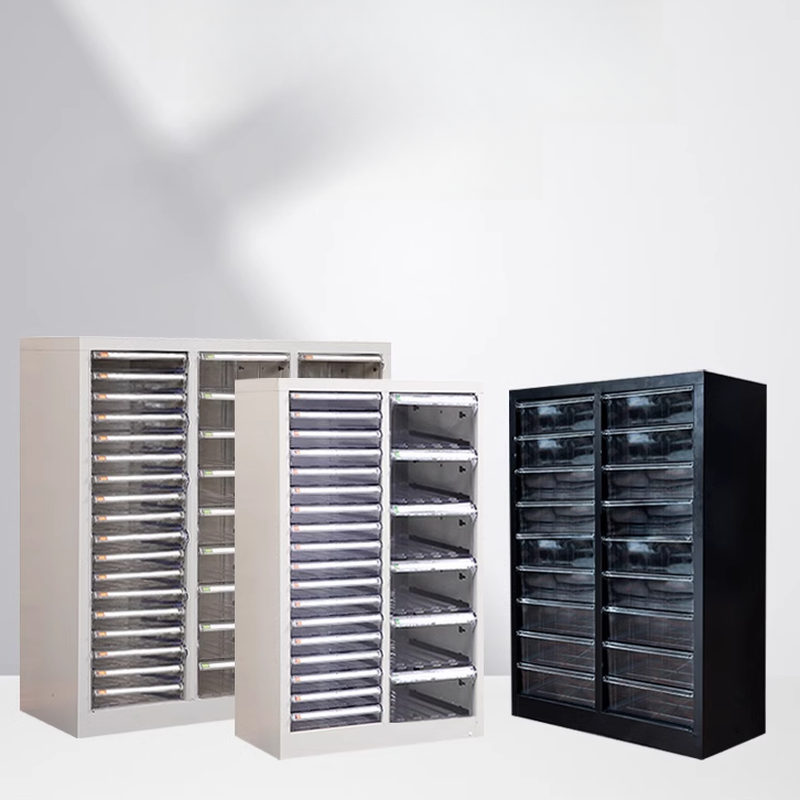 Art Deco Steel Vertical/Horizontal Filing Cabinet, Non-flammable with Soft Close Drawers