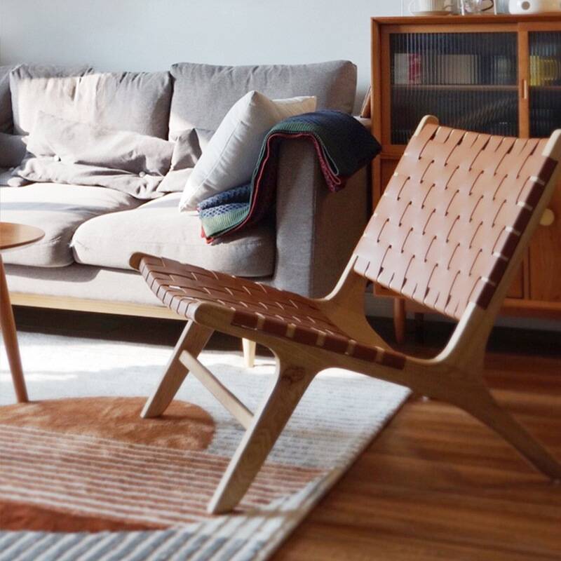 Contemporary Side Chair for Drawing Room with Solid Colour, Woven Back, and Ink/Auburn Upholstery on Composite Wood Frame