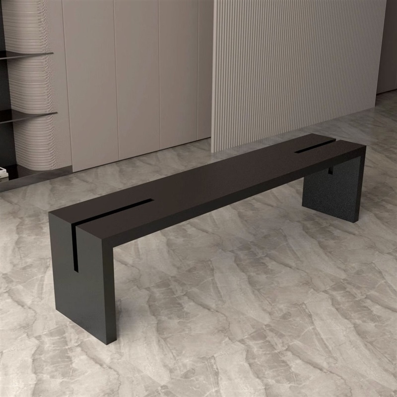 Contemporary Pine Wood Solid Colour Indoor Sitting Bench