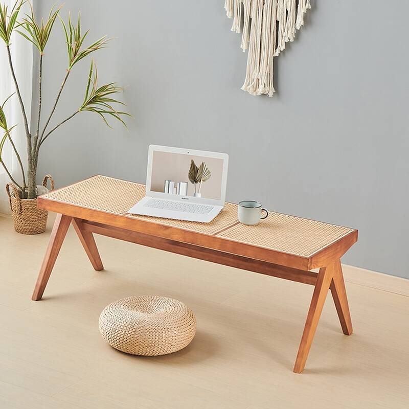 Simple Lumber Solid Colour Sitting Room Bench