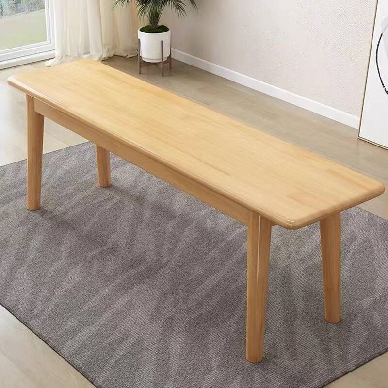 Simple Solid Colour Cushioned Sitting Room Bench