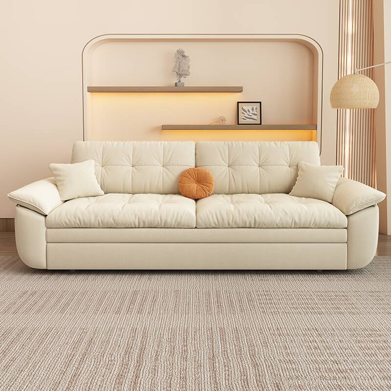 Modern Simple Style Sleeper Sofa with Tufted Back, 3 People Seating, Pillow Top Arm, Decorative-stitched Tufting, Full Size