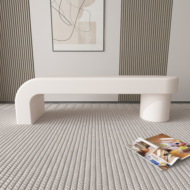 Modish Upholstered Solid Colour Indoor Sitting Bench