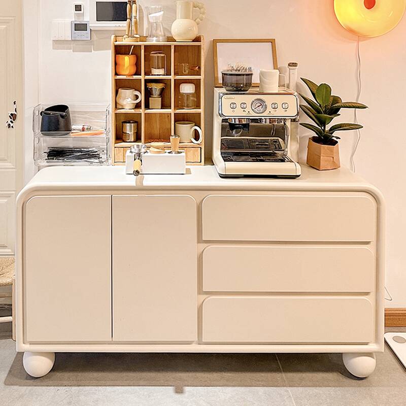 Simplistic Standard Sideboard with Multiple Drawers (8/3/6), Kitchen Cupboards, and Lumber Countertop