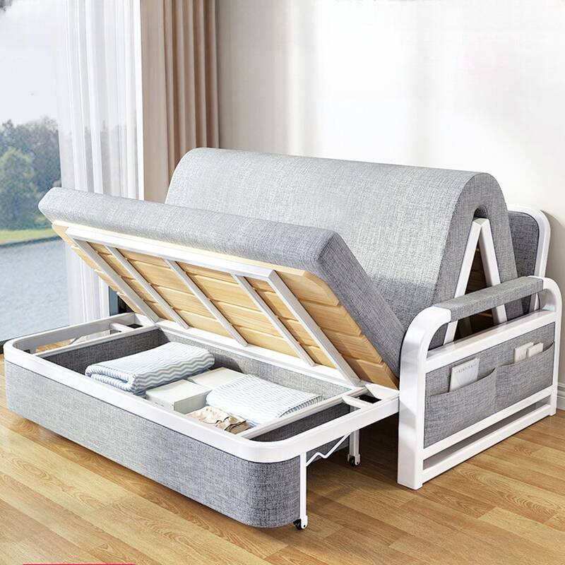 Twin Size/Full Size Day Bed Futon Seats 2/for 1 with Pillow Back, Locker, Square Arm, Detachable Mattress & 3 Pillows/1 Pillow