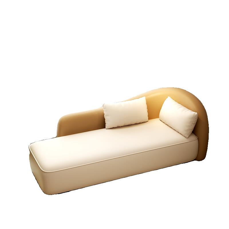 Simplistic Solid Colour Living Spaces Chaise Lounge with Recessed Arm, Right-Arm Chaise