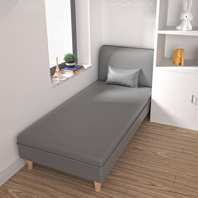 Simplistic Solid Colour Alterable Cushioned Reclining Chaise Bench with Foam Filing and Pillow