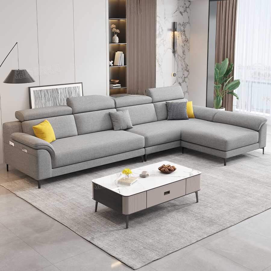 L-Shape/Straight Sofa Couch/Modular Sectional, Reversible/Horizontal, Standard Foam Seat Fill