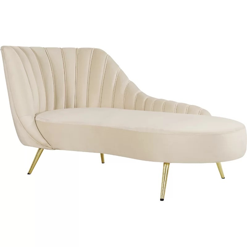 Glam Left-facing Chaise Chair Living Room with Left-facing Armrest/Right-hand Piece