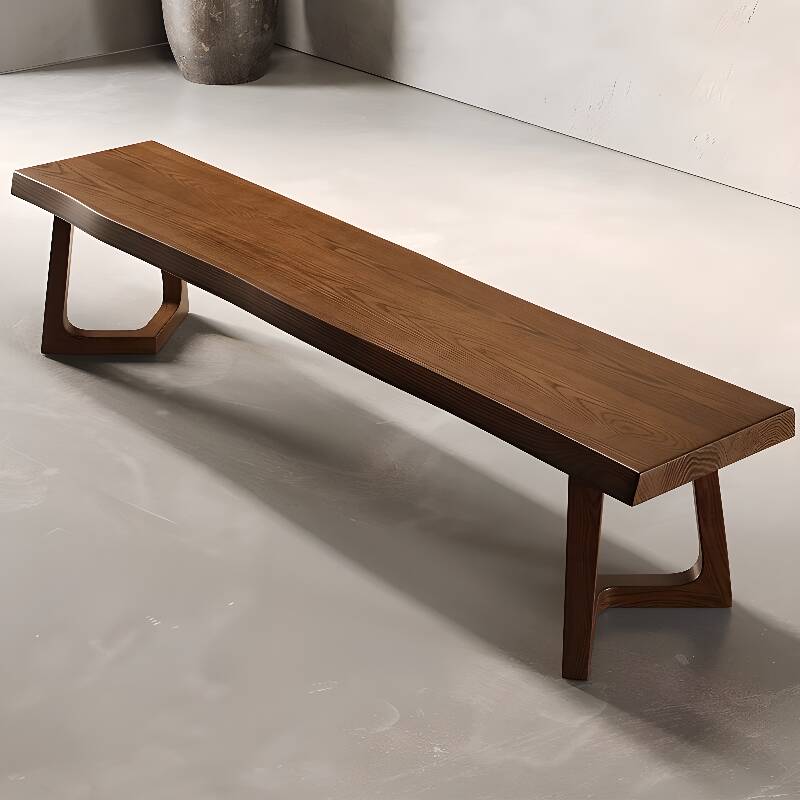 Sepia Minimalist Lumber Solid Colour Sitting Bench