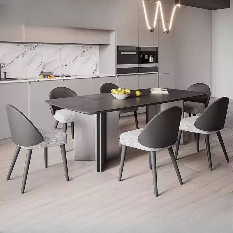 Slate Gray Dining Table Set for 6, 4, or 8 People