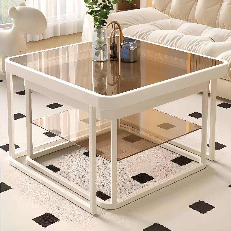 Square Structure Nesting Accent Table