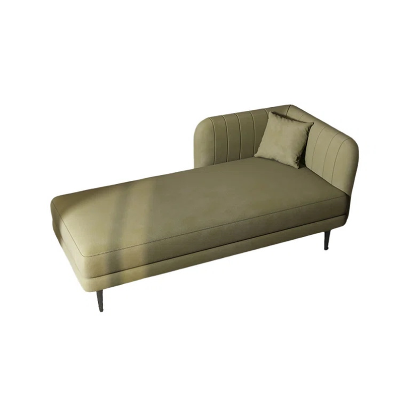 Art Deco Solid Colour Flannel Reclining Living Room Chaise Lounge