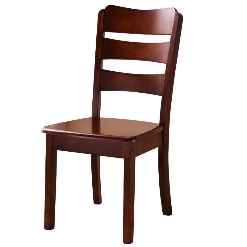 Simplistic Side Chair with Ladder Back and Sepia/White/Wood Grain Timber Legs