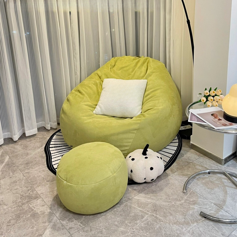 Moveable & Transportable Bean Bag Set with Container & Ottoman