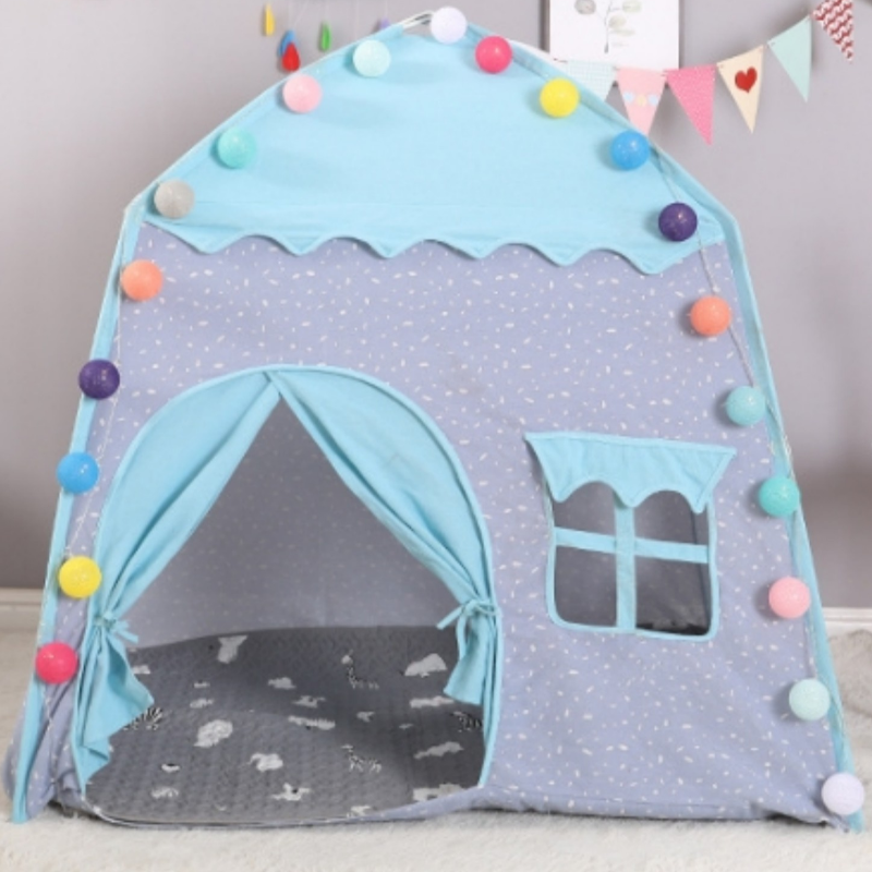 Fabric Play Tents, Folding, Windows, Tent Pole, Outside, Medium（3'-5'）