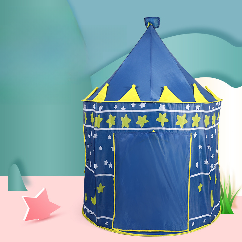 Synthetic Material Pattern Play Tents, Floor, Tent Pole, Indoor, Medium（3'-5'）