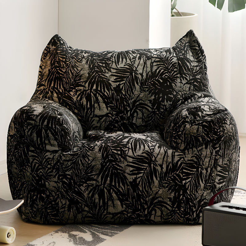 Camo Bean Couch with Multiple Colours Upholstery, Seats 1, Bean Bag Chair, Fill Included, Pre-Filled, Removable Cover