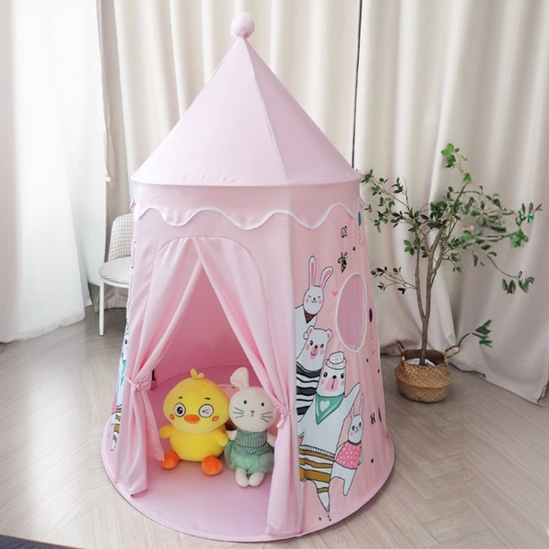 Indoor Fold-up Play Tents with Door(s), Windows, Floor & Tent Pole, Cloth