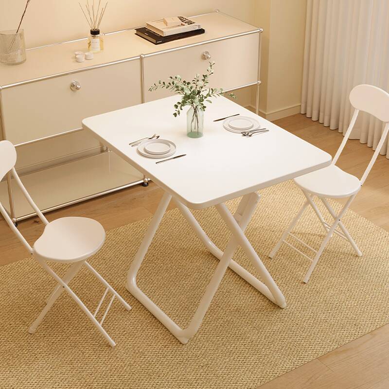 Trendy Rectangular Extendable Dining Table with Wooden Tabletop, Pop Up Mechanism in Ink/Natural Finish/Tan