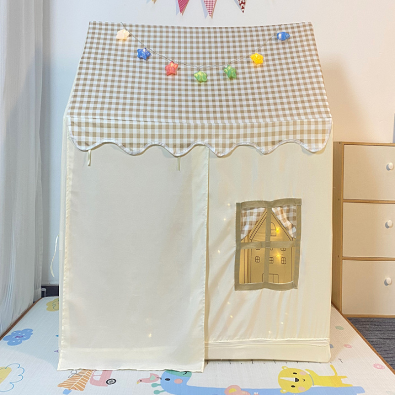 Cloth Play Tents, Fold-up, Illumination Lights, Tent Pole, Windows, Indoor & Outdoor Use, Medium（3'-5'）