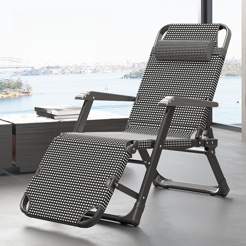 Recliner Armchair with Fold-up Feature, Padded Upholstery, and Headrest