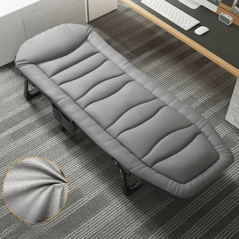 Contemporary Solid Colour Manual Recliner in Ink with Padded Upholstery, Steel Frame, Non-Rocking Base, and Locking Back Angle