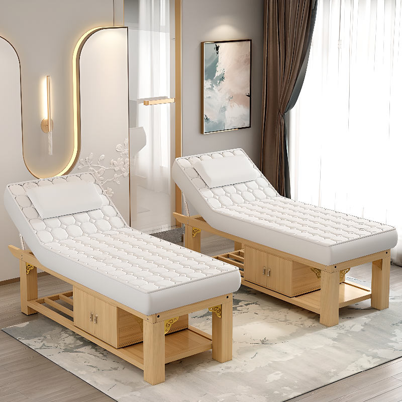Timber Trestle Base Rectangle Massage Bed