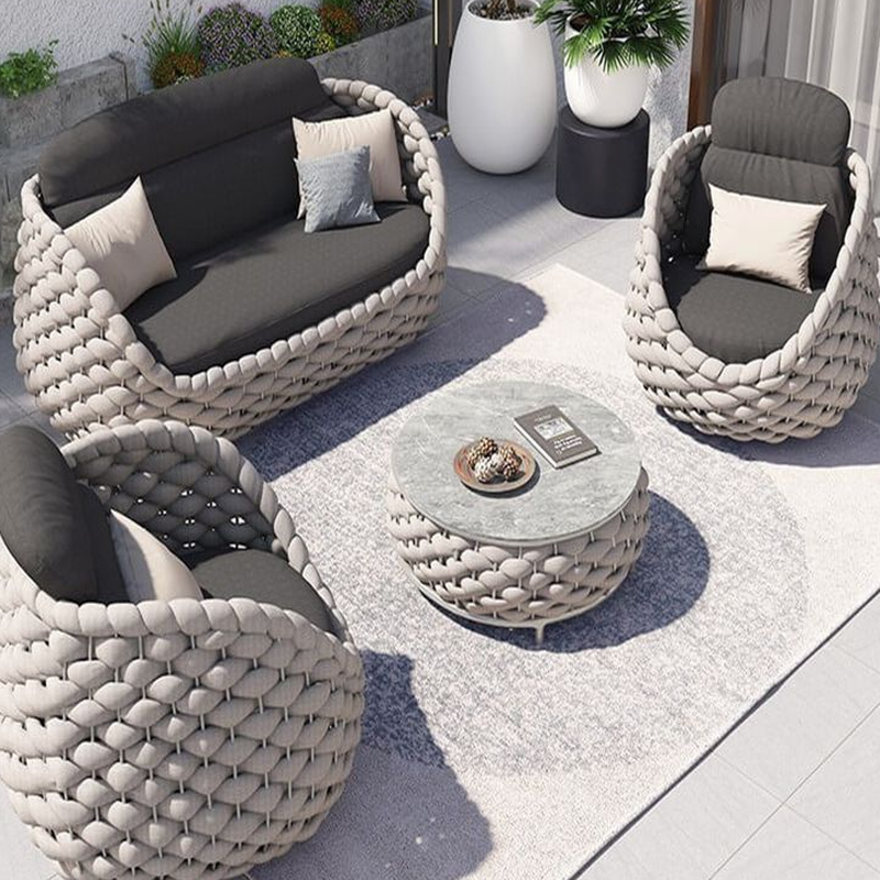 Alloy Sofa/Loveseat with 1 Piece, Seats 3/1/2, Cream Frame, UV Resistant, Pillow, Cushion