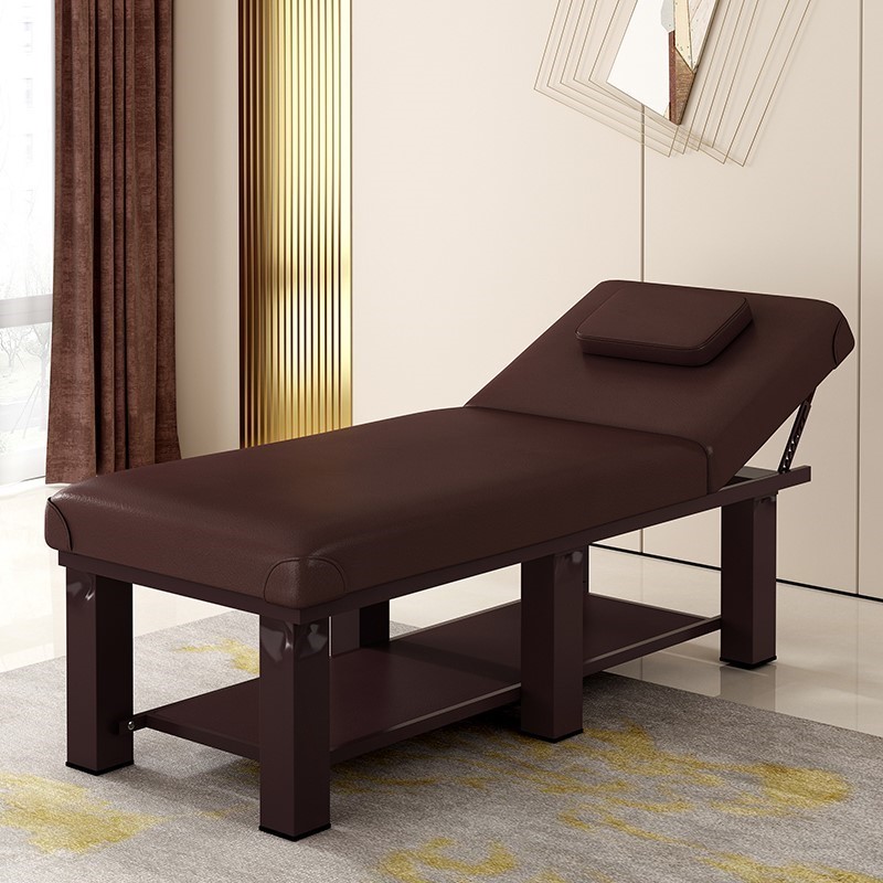 Steel Trestle Base Massage Bed with Adaptable Height Rectangle Top