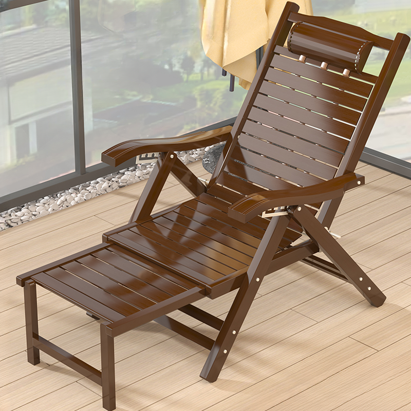 Contemporary Solid Colour Recline Chairs with Timber Frame, Non Rocking Base, Removable Cushion, and Locking Back Angle