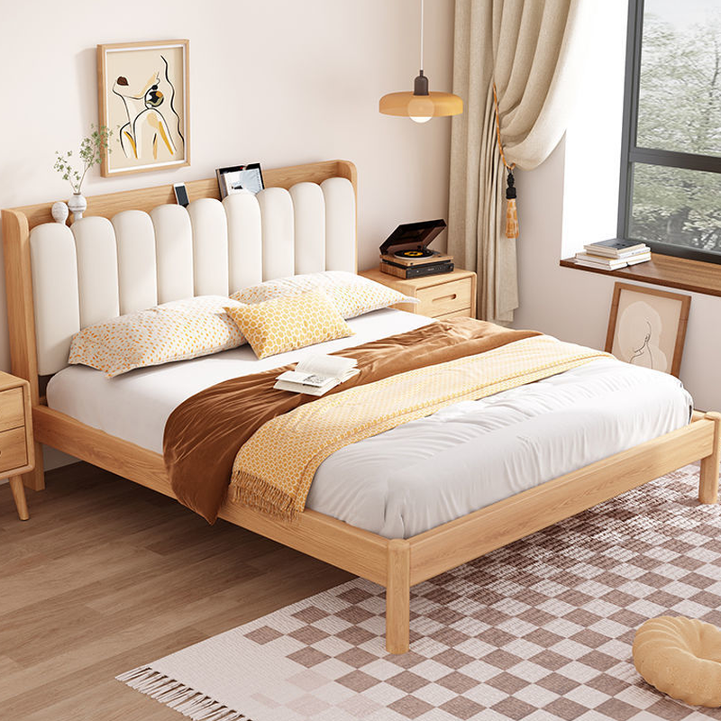 White Casual Panel Bed