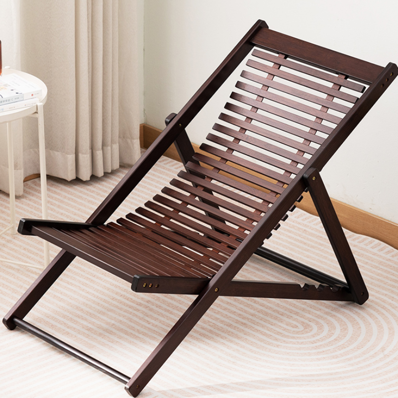 Auburn Timber Reclining Chair, Fold-up & Non Rocking, Foot Rest & Footstool, Locking Back Angle