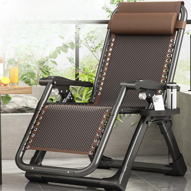 Indoor Scratch-durable Recliner Armchair with Fold Away Feature, Headrest, and Cupholder