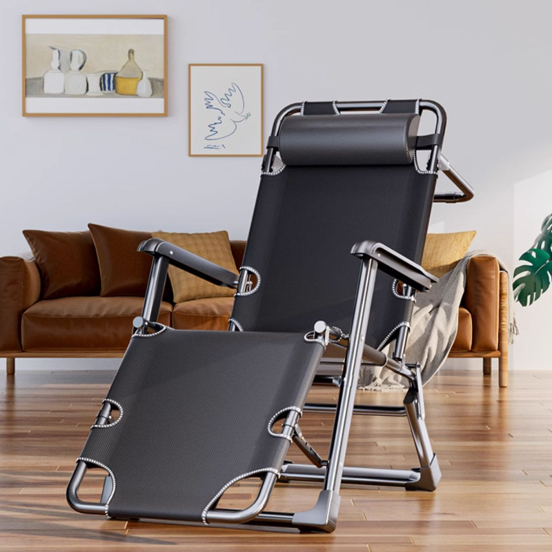 Scratch-durable Chair Recliner with Fold Away Design, Cushioned Upholstery, and Headrest