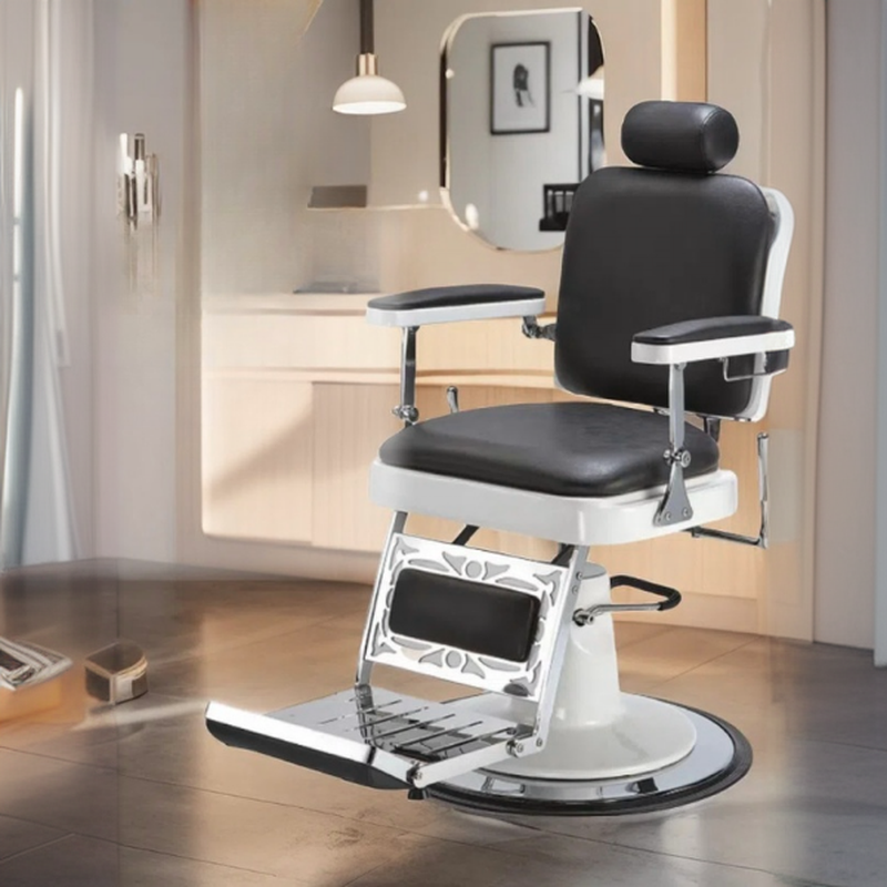 Moisture-proof Orbicular/Rectangle Barber Chair with Ventilated Back and Footrest