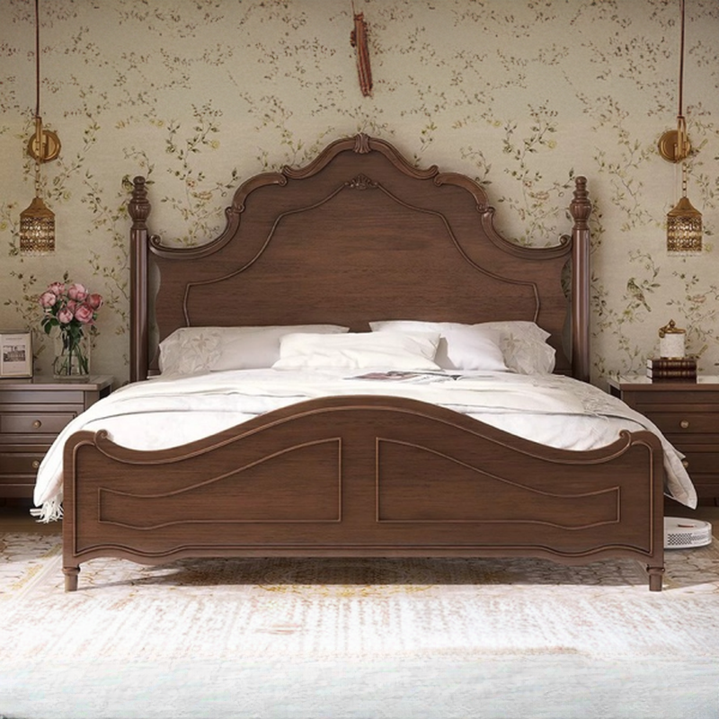 Auburn Art Deco Panel Bed/Platform Storage Bed