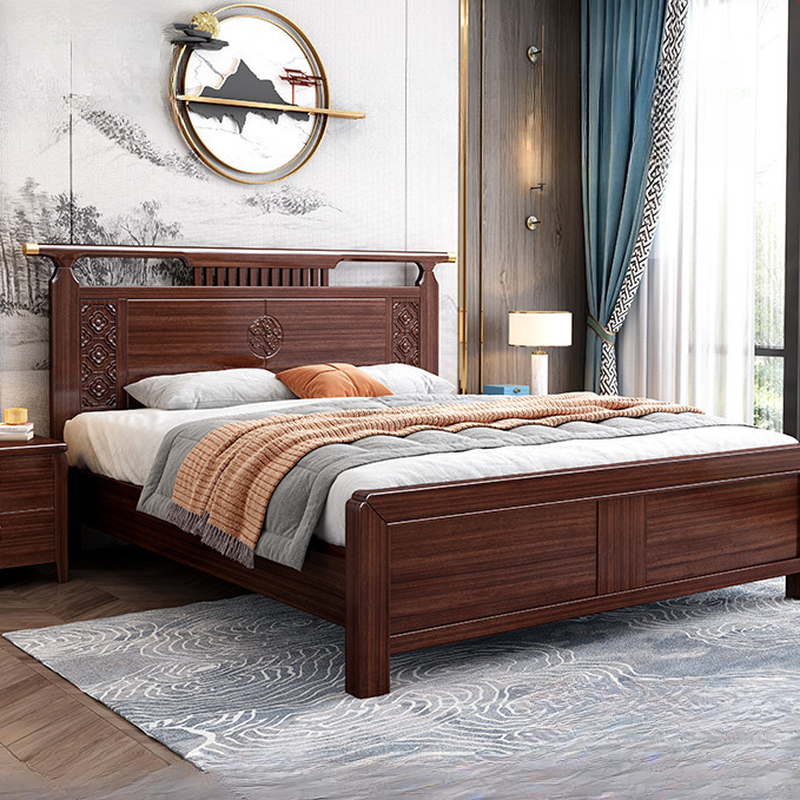 Auburn Art Deco Panel Bed/Platform Storage Bed with Timber Frame and Mattress