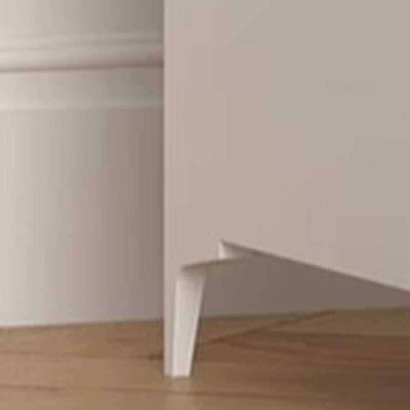 White Casual Metal Bachelor Chest with 4/3 Drawers in Vertical Orientation