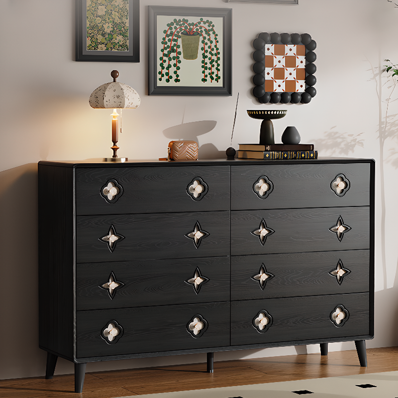 8 Drawers/4 Drawers/3 Drawers Modish Ink Natural Wood Vertical/Horizontal Bachelor Chest/Console Dresser/Lingerie Chest