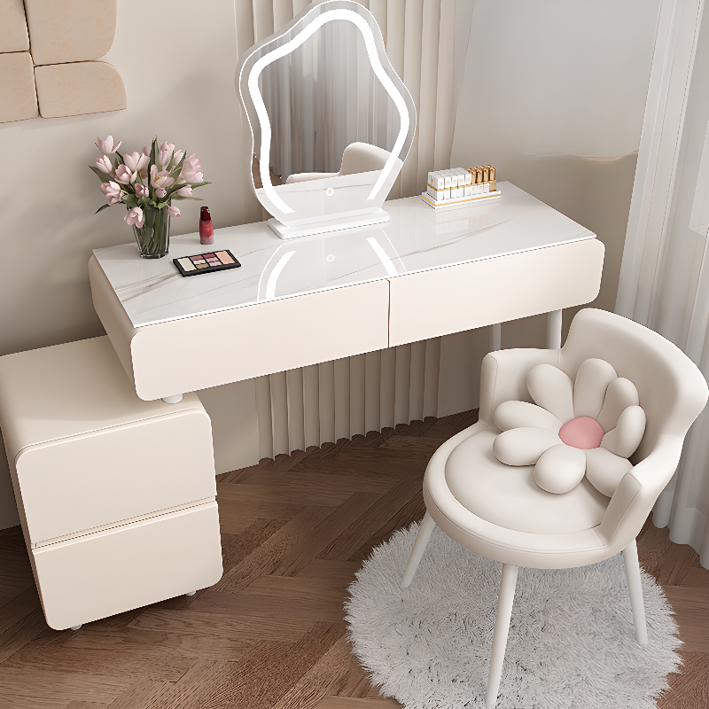 Makeup Vanity Set with Scalable, Push-Pull, 2-in-1 Design