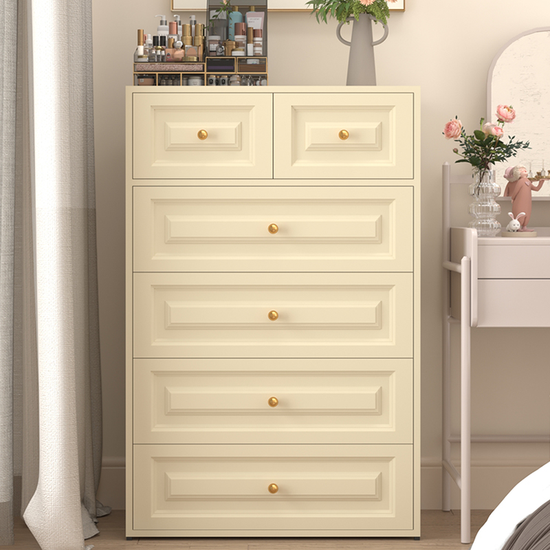 Ivory Trendy Iron Bachelor Chest